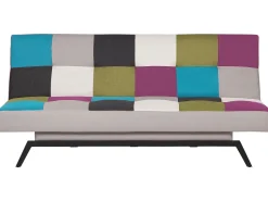 Fabric Sofa Bed Patchwork Leeds