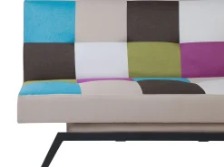 Fabric Sofa Bed Patchwork Leeds