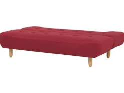 Fabric Sofa Bed Red Alsten