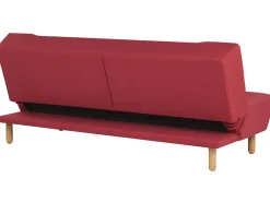 Fabric Sofa Bed Red Alsten
