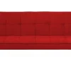 Fabric Sofa Bed Red Hasle
