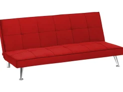 Fabric Sofa Bed Red Hasle