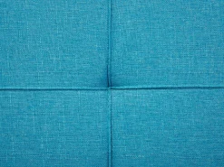 Fabric Sofa Bed Turquoise Blue Ronne