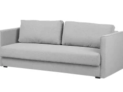 Fabric Sofa Bed With Storage Grey Eksjo