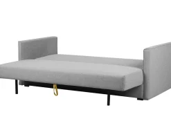 Fabric Sofa Bed With Storage Grey Eksjo