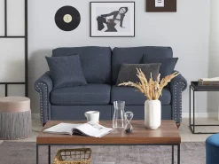 Fabric Sofa Set Dark Grey Otra