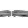 Fabric Sofa Set Grey Vissland