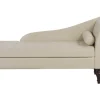 Faux Leather Chaise Lounge With Storage Light Beige Pessac