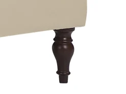Faux Leather Chaise Lounge With Storage Light Beige Pessac