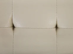 Faux Leather Chaise Lounge With Storage Light Beige Pessac