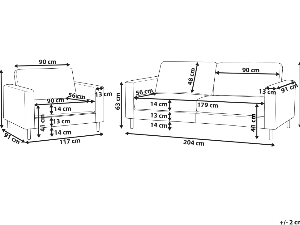 Faux Leather Living Room Set Beige Savalen