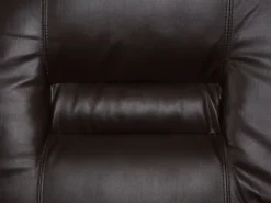 Faux Leather Manual Recliner Living Room Set Brown Bergen