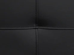 Faux Leather Sofa Bed Black Derby