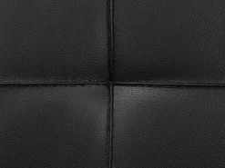 Faux Leather Sofa Bed Black Roxen