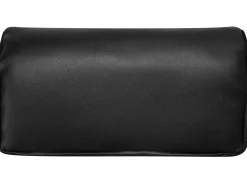 Faux Leather Sofa Bed Black Roxen