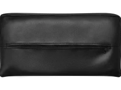 Faux Leather Sofa Bed Black Roxen