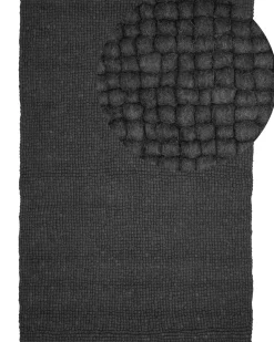 Filzkugelteppich Dunkelgrau 160 X 230 Cm Amdo