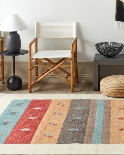 Gabbeh Teppich Wolle Mehrfarbig 160 X 230 Cm Hochflor Sarilar