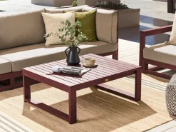 Garten Beistelltisch Akazienholz Mahagonibraun 90 X 75 Cm Timor Ii