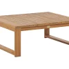 Garten Beistelltisch Akazienholz Hellbraun 90 X 75 Cm Timor Ii