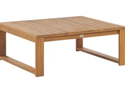 Garten Beistelltisch Akazienholz Hellbraun 90 X 75 Cm Timor Ii