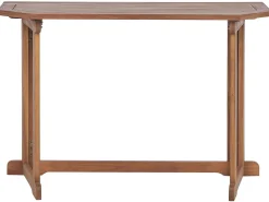 Garten Beistelltisch Akazienholz Hellbraun 110 X 47 Cm Klappbar Treia