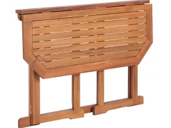 Garten Beistelltisch Akazienholz Hellbraun 110 X 47 Cm Klappbar Treia