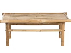 Garten Beistelltisch Bambusholz Hellbraun 80 X 45 Cm Todi