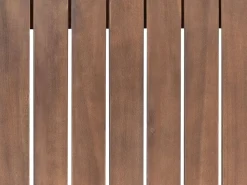 Garten Beistelltisch Zertifiziertes Akazienholz Dunkelbraun 90 X 75 Cm Timor Ii