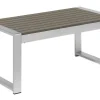 Garten Couchtisch Aluminium Dunkelgrau 90 X 50 Cm Salerno