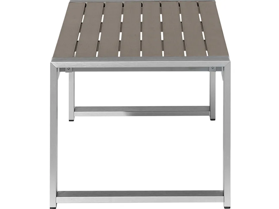 Garten Couchtisch Aluminium Dunkelgrau 90 X 50 Cm Salerno
