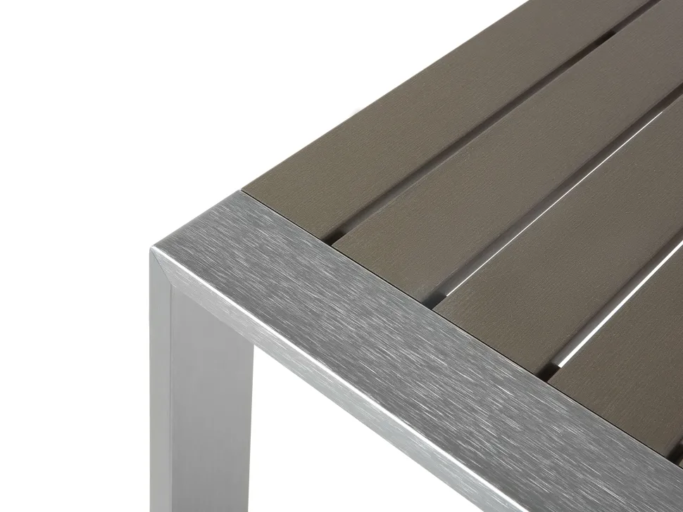 Garten Couchtisch Aluminium Dunkelgrau 90 X 50 Cm Salerno