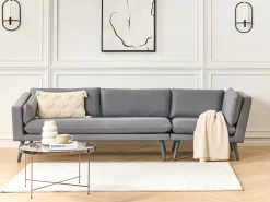Garten Ecksofa Grau 3-Sitzer Rechte Seite Modular Loretello