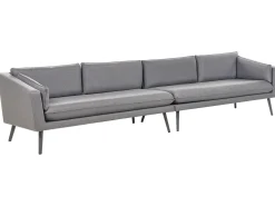 Garten Ecksofa Grau 4-Sitzer Modular Loretello