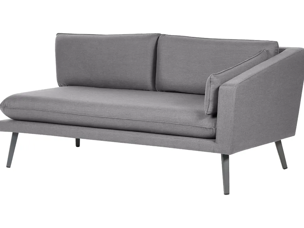 Garten Ecksofa Grau 4-Sitzer Modular Loretello