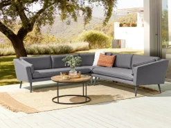 Garten Ecksofa Grau 5-Sitzer Modular Loretello