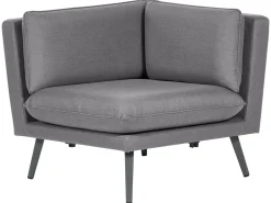 Garten Ecksofa Grau 5-Sitzer Modular Loretello