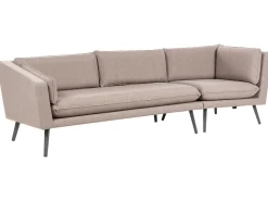 Garten Ecksofa Rechte Seite Beige 3-Sitzer Modular Loretello