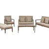Garten Lounge-Set Zertifiziertes Akazienholz Dunkel 7 Sitzer Pataja