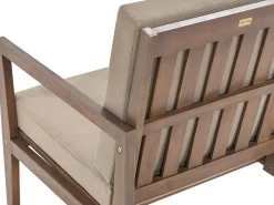 Garten Lounge-Set Zertifiziertes Akazienholz Dunkel 7 Sitzer Pataja