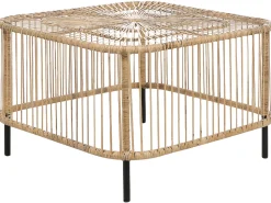Garten Rattan Couchtisch 67 X 67 Cm Natur Cesenatico