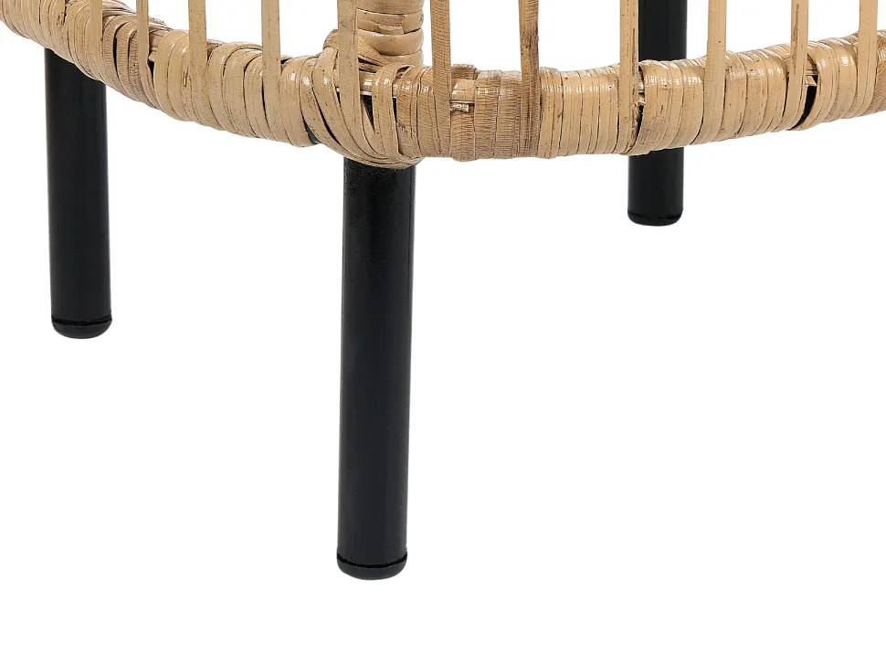 Garten Rattan Couchtisch 67 X 67 Cm Natur Cesenatico