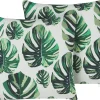 Gartenkissen Blattermotiv Grun 45 X 45 Cm 2Er Set Pouliana