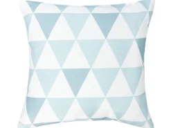 Gartenkissen Dreiecke Blau-Weis 40 X 40 Cm 2Er Set Trifos