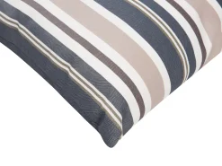 Gartenkissen Dunkelblau-Beige Gestreift 40 X 40 Cm 2Er Set Kastos