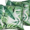 Gartenkissen Grun Mit Blattermotiv 45 X 45 Cm 2Er Set Pavelli