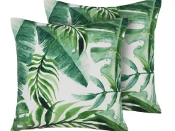 Gartenkissen Grun Mit Blattermotiv 45 X 45 Cm 2Er Set Pavelli