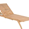 Gartenliege Akazienholz Hellbraun Rollbar Cesana
