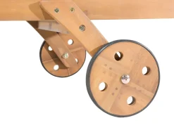 Gartenliege Akazienholz Hellbraun Rollbar Cesana