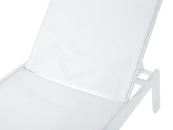 Gartenliege Aluminium Textilbespannung Weis Catania Ii